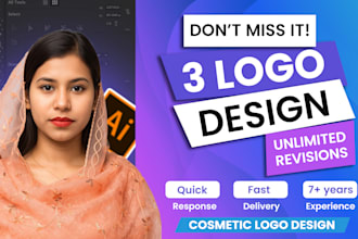 design or redesign a professional cosmetic beauty brand logo
