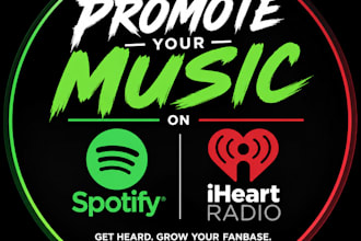 promote your music on spotify and iheartradio music promotion