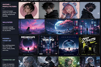 create aesthetic ai art, avatars, wallpapers and posters