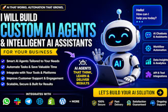 build custom ai agents and intelligent ai assistants for your business