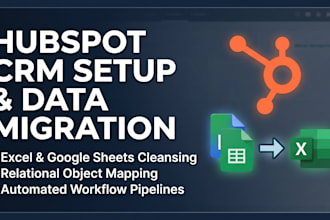 setup hubspot CRM and migrate your spreadsheet data