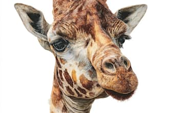 hand painted realistic watercolor animals illustration