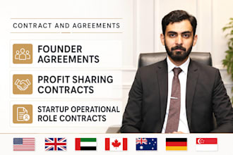 draft custom partnership agreement and profit sharing contract