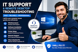 provide IT support and remote desktop troubleshooting
