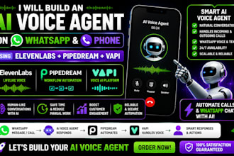 build an ai voice agent on whatsapp and phone using elevenlabs pipedream vapi