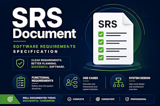 write professional software requirements specification srs document for project