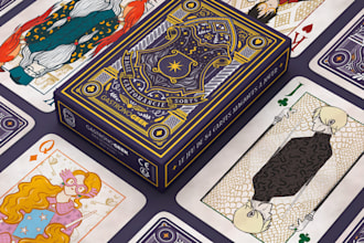 create custom playing card game poker card deck card box rule book board game de