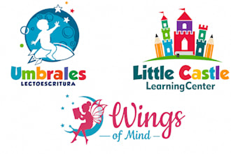 design modern childcare, education kids, and children logo for your business