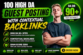 write high da guest blog backlinks with SEO guest posting services