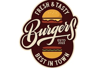 design restaurant, pizza, burger, and food business logo