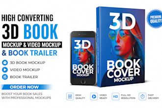 high converting 3d book cover mock up high quality video mock up book trailer