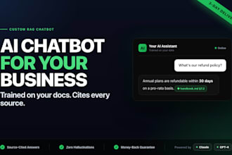 build a rag ai chatbot trained on your data with source citations