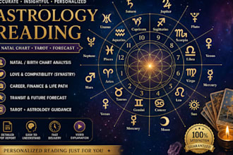 do natal chart astrology reading synastry tarot forecast birth chart