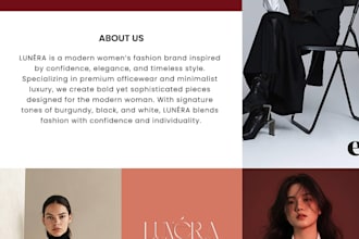 design modern luxury brand identity and social media branding