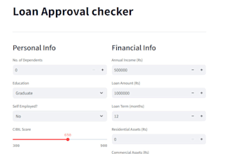 build ml loan approval predictor in python
