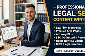 write legal SEO content, helping law firms grow organically