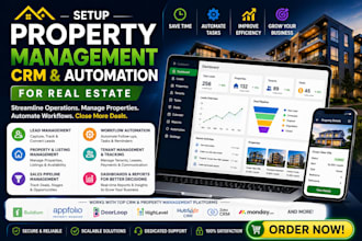 setup property management CRM and automation for real estate
