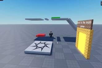 develop complete roblox game, roblox game map system, scripter, UI, roblox