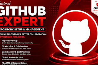 create professional github repository and readme setup