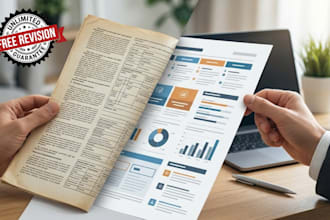 redesign your old document into a modern professional layout