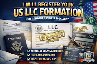 register US llc in wyoming or delaware for non residents