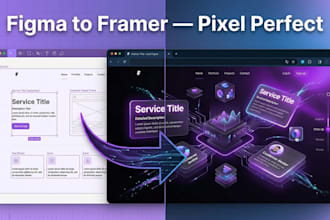 convert figma to framer with cms, responsive design, and smooth animations