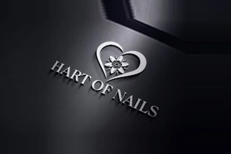 design stylish greatest nail technician logo