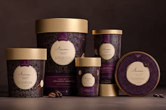 modern and professional packaging design