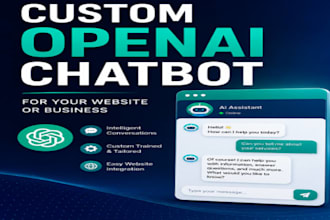 build a custom openai chatbot for your website or business
