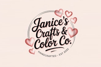 create a creative logo for craft shops and makers
