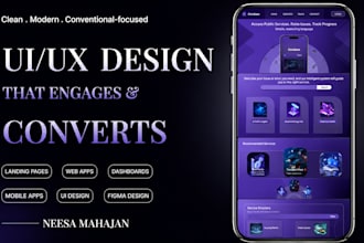 design a modern landing page for your startup