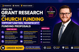 do grant research for church funding opportunities, nonprofit funding proposals