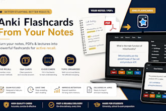 create anki flashcards from your notes lectures pdfs or slides