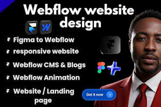 be webflow expert, webflow developer, for webflow website design and development