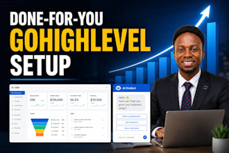create gohighlevel ai automation workflow funnel and CRM setup
