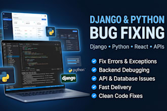 fix django errors and bugs in your python web application
