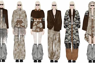 create fashion tech pack and clothing tech pack design for production