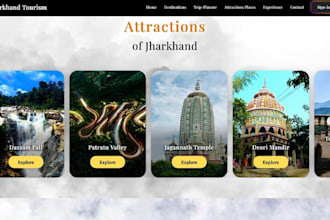 create a responsive frontend website