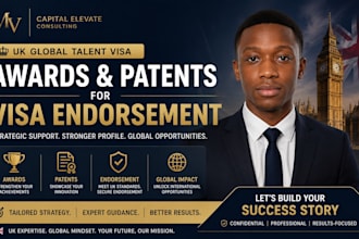 help you get awards and patents for UK global talent visa endorsement