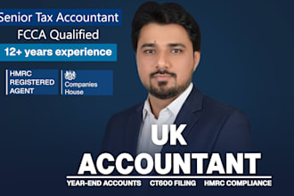 prepare UK limited company accounts and corporation tax return ct600