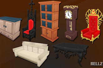 create custom minecraft furniture models