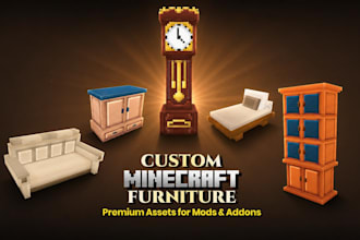 create custom minecraft furniture models