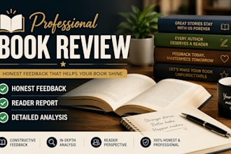 beta read your book and provide honest reader feedback