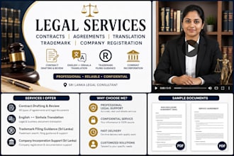 do contract drafting, review, trademarks, company registrations, translations