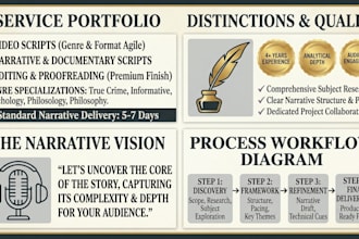 be your professional scriptwriter for youtube