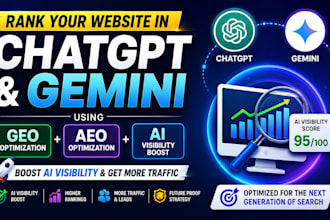 rank your website in chatgpt and gemini using GEO aeo and ai SEO