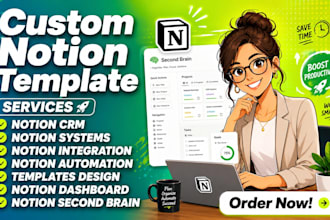 custom notion template notion dashboard notion expert notion workspace notion