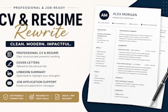 rewrite and improve your CV resume and job application