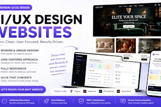 design figma website UI UX and landing page design for your buisness or products