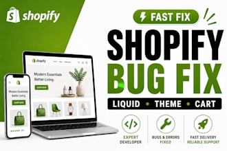 fix shopify bugs, liquid errors and theme issues